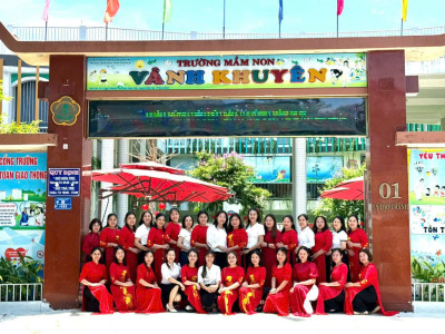 Trường mầm non Vành Khuyên hân hoan chào đón CBQL, GV, NV trường MN xã Nhất Sơn, huyện Bắc Sơn, tỉnh Lạng Sơn về thắm quan, giao lưu và chia sẻ kinh nghiệm tại trường.